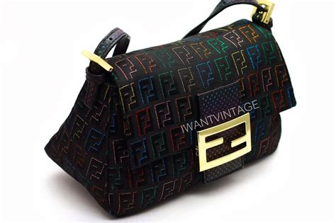 old model fendi bags|Fendi vintage denim bag.